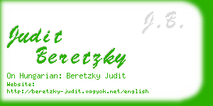 judit beretzky business card